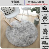 Thảm Lông Trải Sàn, Thảm Lông tròn Chụp Ảnh Sản Phẩm, Sợi Lông Dài Dầy Kích Thước 1M Sẵn số lượng lớn
