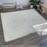 Thảm lông trắng làm phông nền chụp ảnh sản phẩm, thảm trải sàn trang trí decor M2T BEDDING