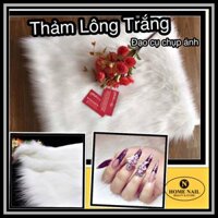 Thảm lông trắng