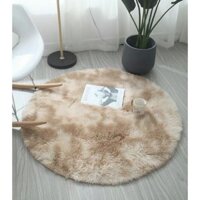 Thảm lông tròn trải sàn size 1m - Thảm tròn lông xù siêu mượt