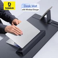 Thảm lót bàn Baseus Magpro Series II Smartdesk Mat 3 in 1 tích hợp sạc không dây cho điện thoại (PU | Sạc không dây | Kê Tay)