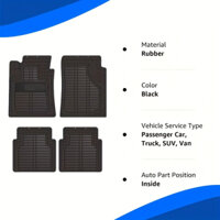 Thảm lót chân cao su có logo Thích hợp cho hầu hết các loại ô tô, xe tải, xe tải, bảo vệ mọi nơi, chăm sóc dễ dàng, chống trượt, chống thấm nước