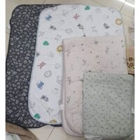 thảm lót chống thấm prielle humming cotton baby lót cũi giường