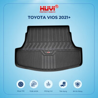 Thảm lót cốp xe TOYOTA VIOS 2021+ hút 3D nhựa TPE - HUVI Việt Nam - BH 24th
