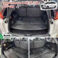 Thảm lót da kín cốp 8D CAO CẤP Toyota Innova 2018-2022 chống nước, chống bụi bẩn, siêu bền