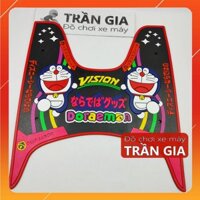 Thảm lót để chân xe Vision năm 2021-2022-2023-2024-2025 cao su tấm lót sàn hoạt hình doreamon doremon doraemon