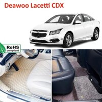 Thảm lót sàn 6D CAO CẤP Deawoo Lacetti CDX 2009-2013 phủ kín sàn xe, cách âm, chống nước hiệu quả