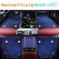 Thảm lót sàn 6D Hyundai Elantra 2018-2021 da Pu bền đẹp, không mùi, chống xước, chống nước