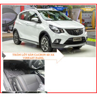 Thảm lót sàn 6D Vinfast Fadil, Da Cacbon cao cấp, Kết hợp rối cước, không thấm nước, không mùi.