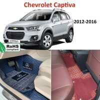 Thảm lót sàn 8D THƯƠNG GIA Chevrolet Captiva 2013-2015 7 chỗ phủ kín sàn xe, cách âm, chống nước hiệu quả