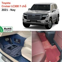 Thảm lót sàn 8D THƯƠNG GIA Toyota Land Cruiser LC300 2021-nay 7 chỗ phủ kín sàn xe, cách âm, chống nước hiệu quả