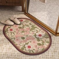Thảm lót sàn bùn tảo cát phong cách cổ điển, Cửa cửa cửa, Tấm lót chân chống trượt thấm nước, vòi hoa sen khô, vào đệm cửa