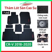 Thảm lót sàn cao su cho xe HONDA CRV 2018-2020 Loại 7 Chỗ 2021-2022 hàng chuẩn theo xe chịu lực tốt