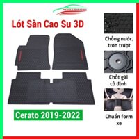 Thảm lót sàn cao su cho xe Cerato 2019-2022 hàng chuẩn theo xe chịu lực tốt