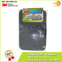 Thảm lót sàn chống trượt cao cấp 3in1 Scotch-Brite 3M - 40x60cm - Xám