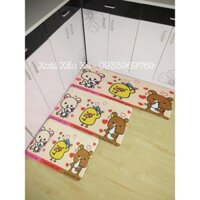 Thảm lót sàn hoạt hình gấu Rilakkuma hàng sưu tầm gồm 3 size