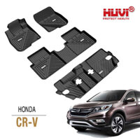 Thảm lót sàn Honda CRV 2017-2023 bản 7 3D chỗ chính hãng Huvi Thảm đúc HUVI CAO CẤP KHÔNG MÙI - KHÔNG ẨM MỐC