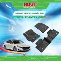 Thảm Lót Sàn HYUNDAI ELANTRA Cao Cấp HUVI tặng kèm bọc vô lăng Spaco nhập khẩu từ Ý