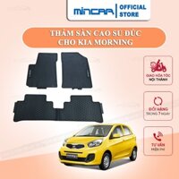 Thảm lót sàn Kia Morning bằng cao su đúc cao cấp, không mùi, chuẩn form, dễ lau chùi.