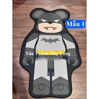 Thảm lót sàn, lót chống đứng xe máy hình gấu, hoạt hình (70x45cm)
