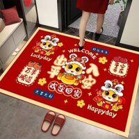 Thảm lót sàn nhà, thảm lót chân chống mài mòn màu đỏ, thảm lót 2025 lối đi lối vào phòng khách gia đình, thảm trải sàn mẫu mới, thảm lót sàn cửa