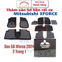 Thảm lót sàn Nhựa 5D xe Mitsubishi XFORCE Hàng Nhựa đúc nguyên khối TPE Liền Rối, không thấm nước, dễ vệ sinh cao cấp