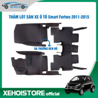 Thảm lót sàn ô tô 5D 6D dành cho xe 2 chỗ Smart Fortwo năm 2011-2015 da mịn, không mùi