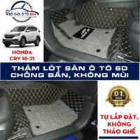 Thảm lót sàn ô tô 5D 6D Honda CRV 2018-2022 Giảm ồn, Không mùi, Chống thấm nước