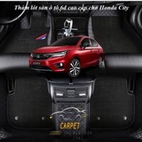 Thảm lót sàn ô tô 6D cho Honda City 2018-2022, thảm trải sàn da Nappa không mùi, chống xước