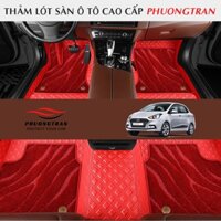 Thảm Lót Sàn Ô Tô 6D Hyundai i10 hatback đít cộc 2015-2019 Chống Nước, Không Mùi, Phủ Kín 90% Sàn Xe