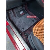 Thảm lót sàn ô tô 6D xe Hyundai i10 - Lót sàn da xe 5 chỗ - Kèm rối chống bẩn, Sạch sẽ - Sang Trọng