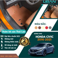 Thảm lót sàn ô tô Backliners Thái Lan UBAN xe Honda Civic 2016-2021