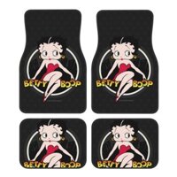 Thảm lót sàn ô tô Betty Boop Vải bền Thảm trải sàn tự động 4 cái / bộ Thảm bảo vệ sàn xe cho phía trước và phía sau