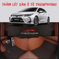 Thảm lót sàn ô tô cao cấp trám cho xe Toyota Corolla Altis không mùi, thảm lót sàn ô tô chống thấm đẹp