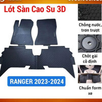 Thảm lót sàn ô tô cao su 3D RANGER 2023-2024 đúc liền không mùi, chống trơn trượt