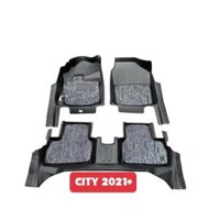 Thảm Lót Sàn Ô Tô Honda City 2021–2025 Nhựa 5D TPE Cao Cấp Không Mùi Kèm Rối Chống Bẩn Chống Nước