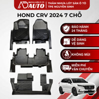 Thảm lót sàn ô tô Honda Crv 2024 (7 chỗ), Thảm lót sàn TH CARMATT đúc khuôn nhựa TPE cao cấp, an toàn, bền đẹp