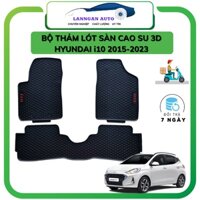 Thảm lót sàn ô tô Hyundai i10 2013-2020 HÀNG THƯỜNG, bộ trải sàn cao su PVC đúc, không mùi dễ dàng vệ sinh giá tốt