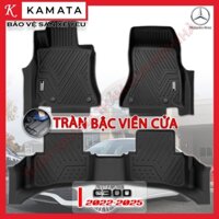 Thảm lót sàn ô tô Mercedes C300/C200  2022- 2025 khuôn đúc TPV (1 bộ 3 tấm)