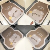 Thảm Lót Sàn Ô Tô - Thảm Rối Đế Nhựa Dẻo Có Gai Chống Trơn Trượt Họa Tiết Hoạt Hình Đáng Yêu