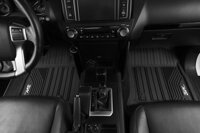 Thảm lót sàn xe ô tô LEXUS LX570  7 chỗ  2007-2021 Nhãn hiệu Macsim 3W chất liệu nhựa TPE đúc khuôn cao cấp - màu đen