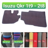Thảm lót sàn xe tải Isuzu 1T9 2T4 2T8 91PS QKR 210 230 270 rối cước cắt sẵn, may bo viền siêu bền đẹp