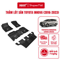 Thảm lót sàn xe TOYOTA INNOVA (2016-2023) đúc khuôn 3D nhựa TPE chính hãng HUVI Việt Nam