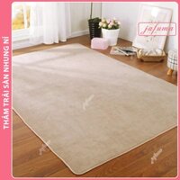 Thảm lót sofa - thảm trải sàn phòng khách Nhung NỈ màu Lạc Đà