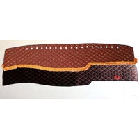 Thảm lót taplo xe tải ISUZU 1T9 1 tấn 9 NMR310 loại nhung 3 lớp và da cacbon 6d