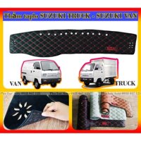 Thảm lót taplo xe tải SUZUKI 500KG 700KG SUZUKI VAN da cacbon và nhung, xưởng may thảm taplo giá rẻ