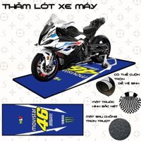 Thảm Lót Xe Máy Yamaha x Monster Energi Racing Bikes Decor Trang Trí Trải Sàn Gara Chống Trơn Trượt Dễ Vệ Sinh