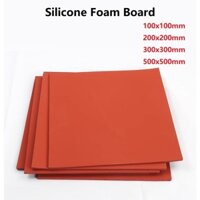 Thảm lót xốp silicon màu đỏ 100x100 100x200 300x300 Máy ép thảm Máy ép nhiệt độ thấp Tấm xốp mềm