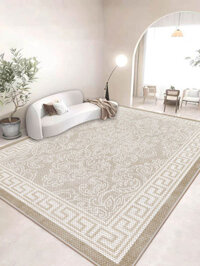 Thảm lụa lạnh mùa hè thảm trải giường phòng khách có thể giặt được thảm trải giường phòng ngủ kiểu