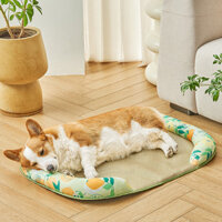 Thảm Mây Cho Chó Làm Mát Giường Thảm Thú Cưng Ice Silk Nest Thoáng Khí Cho Thú Cưng Chó Mèo Ngủ Nệm